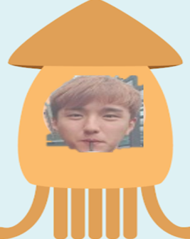 네모태건 오징어 사각형 얼굴 합성 병맛 웃긴 짤 캐릭터 굴욕