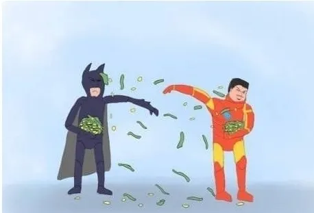 돈지랄 영웅 배트맨 아이언맨