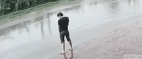 도로에서 오줌누던 남자 참교육