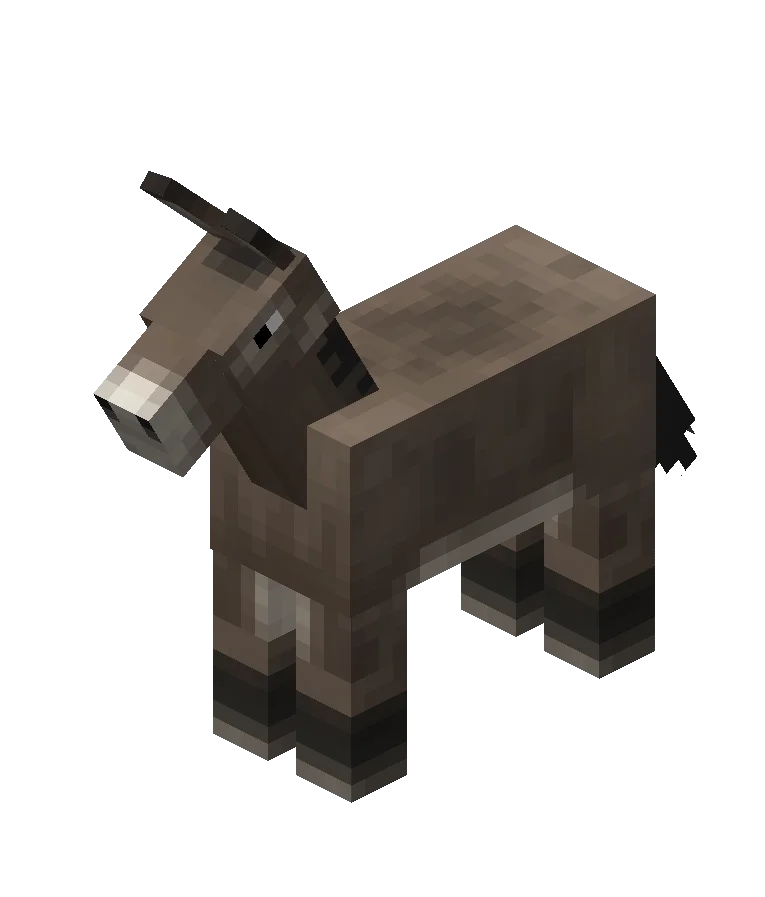 당나귀 마인크래프트 마크 몹 캐릭터 Minecraft