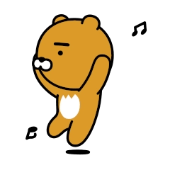 신나 춤 카톡 카카오 카카오프렌즈 라이언 좋아 최고