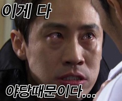 분노 눈빛 야당때문이다 이게 다 야당 때문이다 정치 새누리 자유당 바른정당 쓰레기 패러디