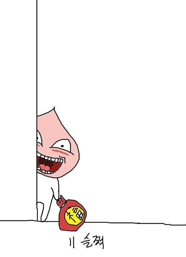 새해 복 흑화 사악 표정 어피치 복주머니 슬쩍 카카오 복받으세요 새해짤 새해인사