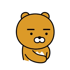 뽀뽀 카톡 카카오 카카오프렌즈 라이언 입술 사랑 하트 좋아