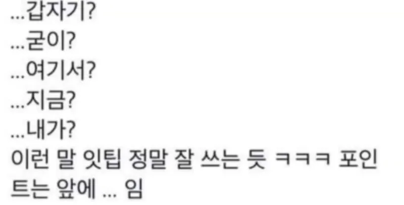 ISTP MBTI 잇팁 특징 굳이 갑자기 귀찮음 공감 짤