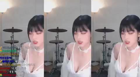 쵸단 BJ 스트리머 드럼 방송 청순 미소 레전드 비주얼