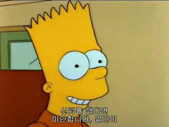 미안해 얼간이