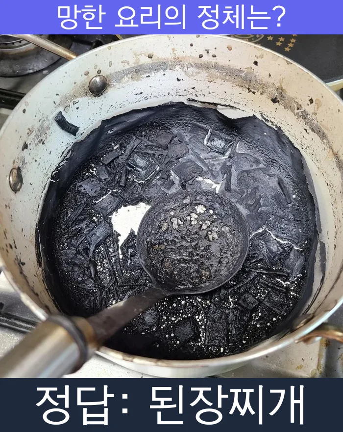 된장찌개 망한요리 망한음식 실패요리 음식 요리