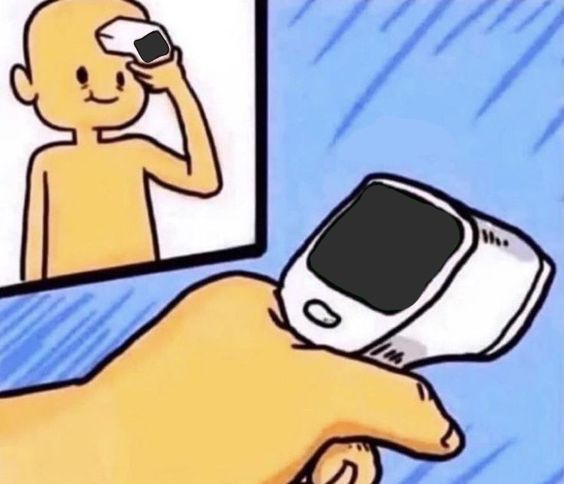 온도계 머리 메시지