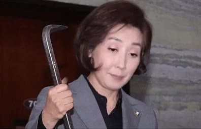 나빠루 나경원 빠루 국회 짤방 쇠지렛대 분노 위협 결의