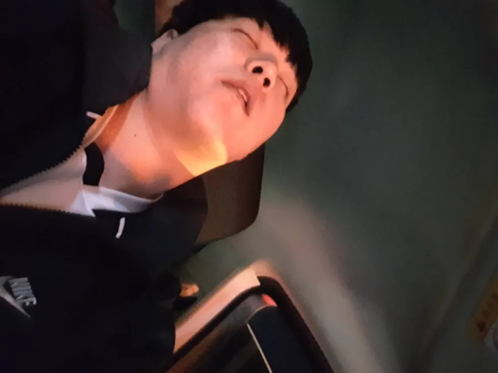 어서와 빠니보틀 기절 떡실신 피곤 여행 차안 숙면 입벌리고 웃긴짤