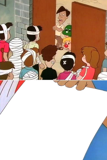 둘리 고길동 동네사람들 손해배상 청구서 치료비