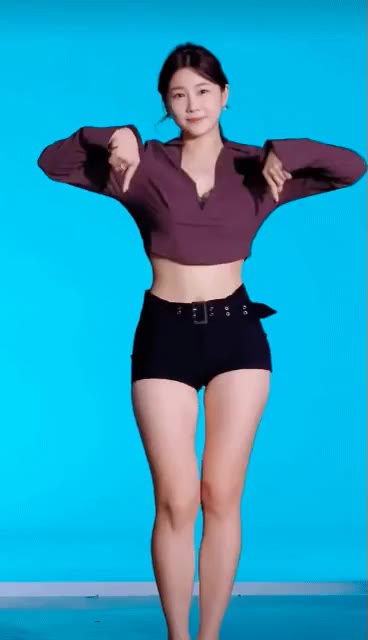 ㅎㅎ 여자 댄스 움짤 챌린지 신남 상큼 보라색 틱톡 릴스