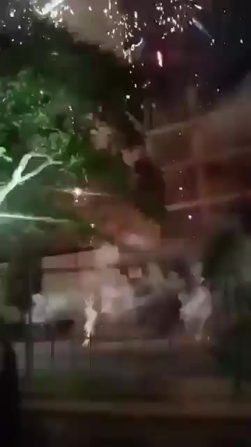 불꽃놀이 폭발 화재 사건 저화질 혼란 당황