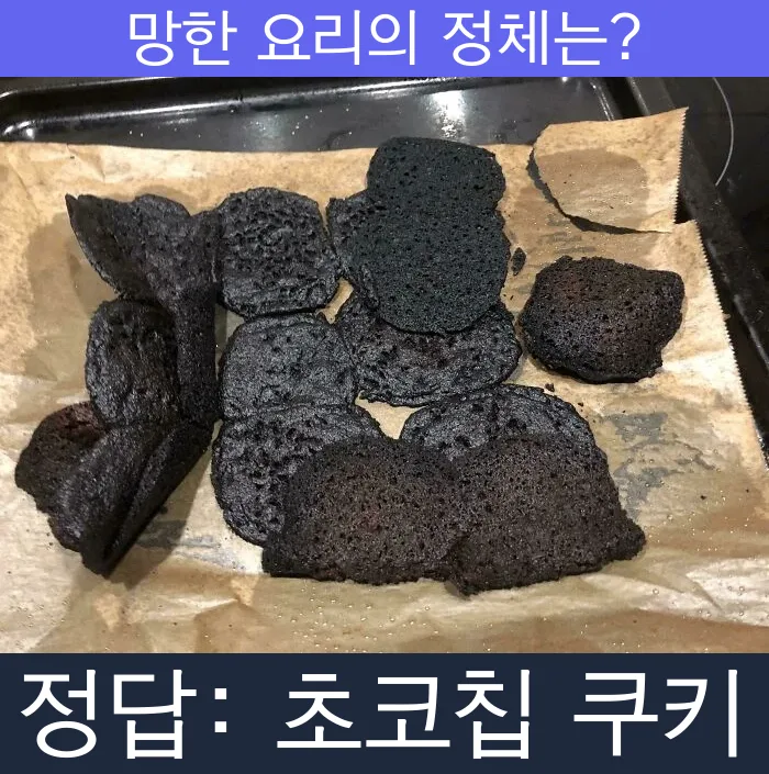 초코칩 쿠키 쿠키 망한요리 망한음식 실패요리 음식 요리