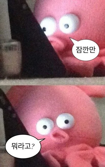 잠깐 뭐라고
