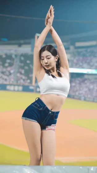 목나경 치어리더 움짤 치어 리더 KBO