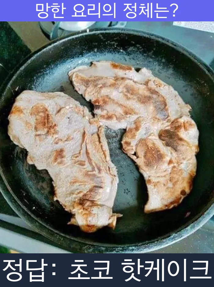 초코 핫케이크 핫케이크 초코 팬케이크 팬케이크 망한요리 망한음식 실패요리 음식 요리