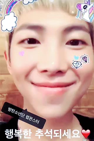 추석 추석짤 한가위 한가위짤 추석움짤 BTS 방탄