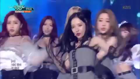 뮤직뱅크 우주소녀 부탁해 칼군무 무대 걸그룹 아이돌 레전드 화려한