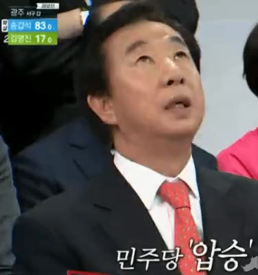 성태 김성태 민주당 압승 좌절 체념 멘붕 패배 망연자실 충격