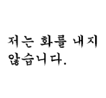 화안냄 저는 화를 내지 않습니다 분노 참을인 정색 극대노 평온