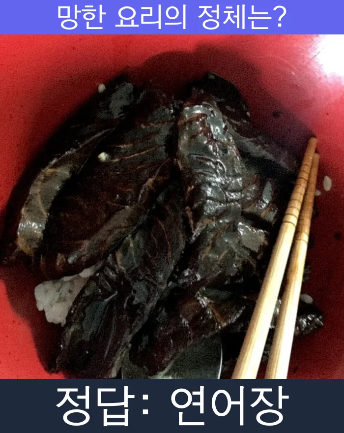 연어장 망한요리 망한음식 실패요리 음식 요리