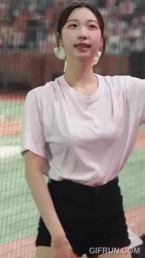 장유진 치어리더 움짤 치어 리더 KBO