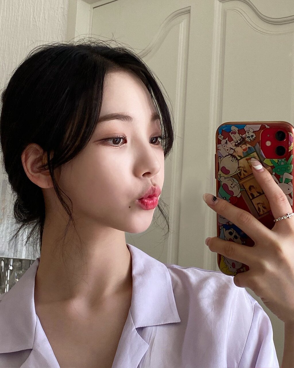 카리나 셀카 짤방 여친짤 에스파 예쁜 아이돌 걸그룹 AESPA Karina