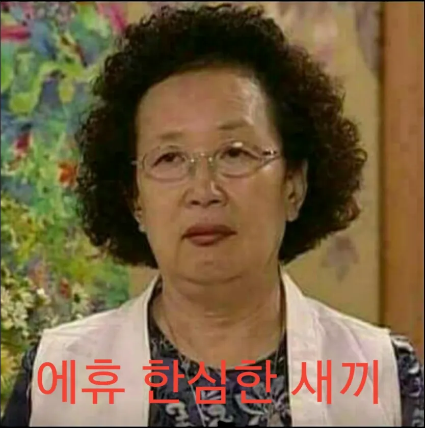 에휴 한심한 새끼 한심