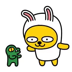 카카오톡 카카오프렌즈 kakao friends 움짤 무지 단무지