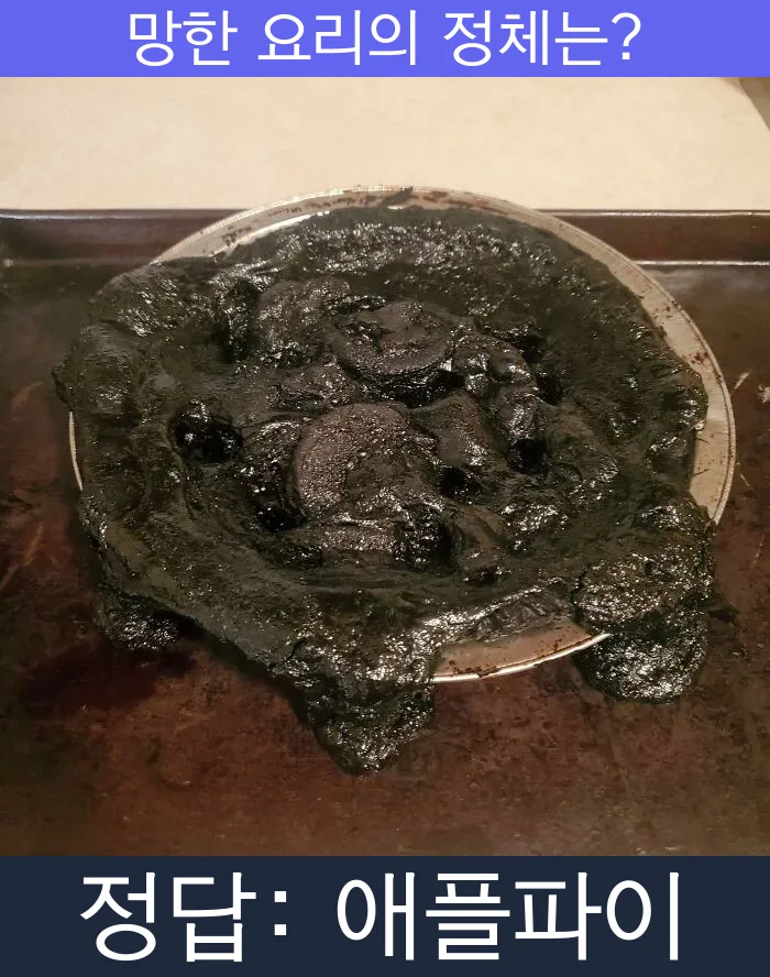 애플파이 망한요리 망한음식 실패요리 음식 요리