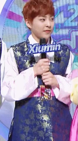 인기가요 한복 시우민 엑소 EXO