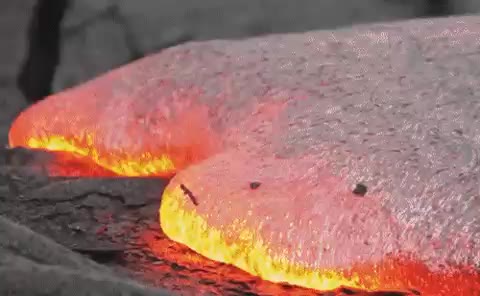 용암을 한번 밟아보자! 용암 실험 신발 에이스