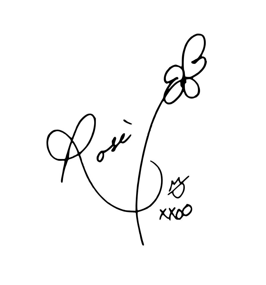 블랙핑크 로제 ROSE 박채영 걸그룹 아이돌 싸인 서명