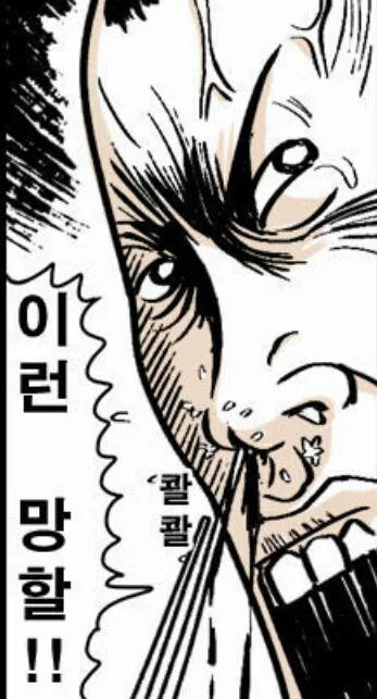 망할 욕 코피