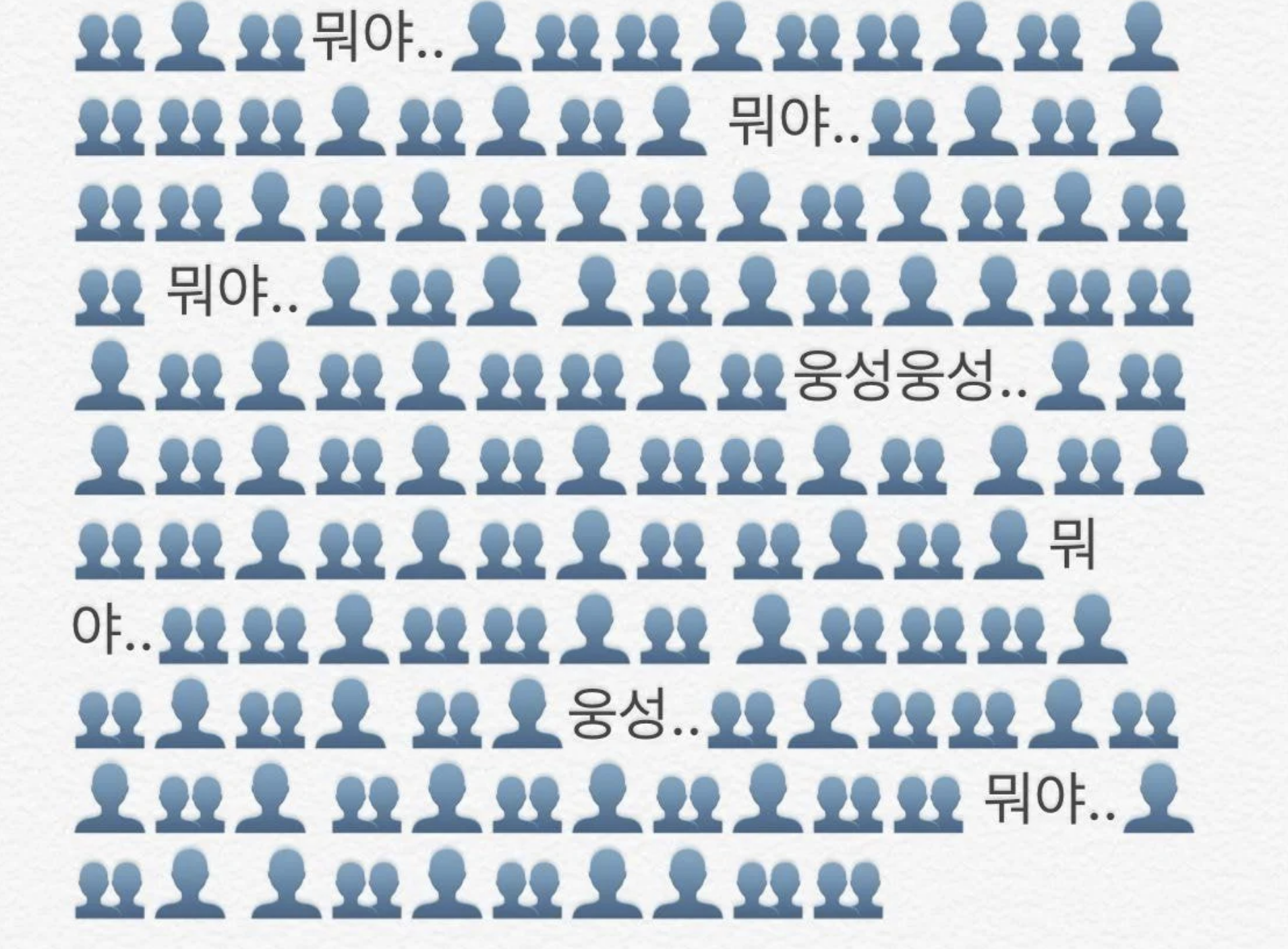 웅성웅성 뭐야뭐야 군중 사람들 당황 충격 소문 구경 채팅 짤