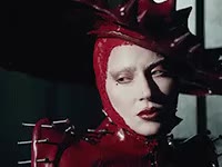 abracadabra 레이디 가가 빨간색 라텍스 카리스마 정색 포스 기괴 무표정 쎈언니