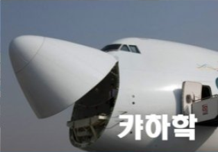캬하핰 비행기 캬하학 웃음 폭소 박장대소 화물기 입벌림 웃긴짤