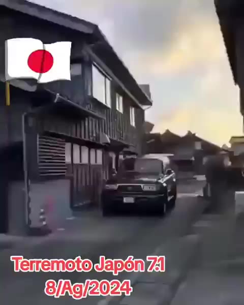 일본 진도 7.1 실제 지진영상