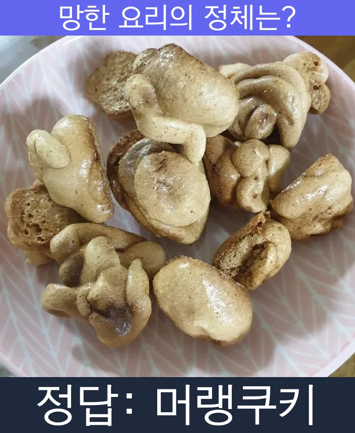 머랭쿠키 망한요리 망한음식 실패요리 음식 요리