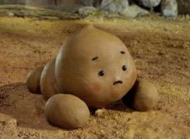 재돌 강아지똥 슬픔 아련 짠함 뭉클 귀여운 캐릭터 찰흙 클레이 짤