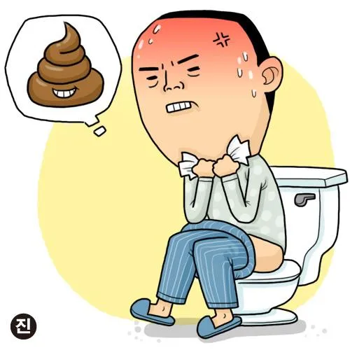 변비 화장실 배아픔 고통 끙끙 힘듦 쾌변 노력 탈출