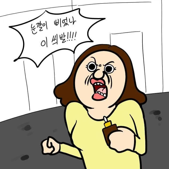 분노 눈깔이 삐었나 빡침 화남 욕설 소리지름 이씨발 격함