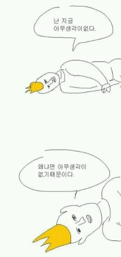 왜냐하면 아무생각이없기때문이다 아무생각이없다