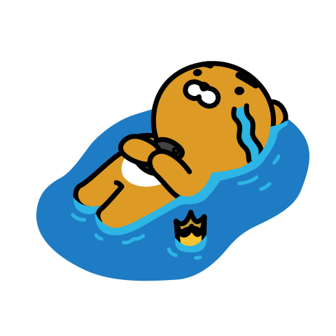 눈물 카톡 카카오 카카오프렌즈 라이언
