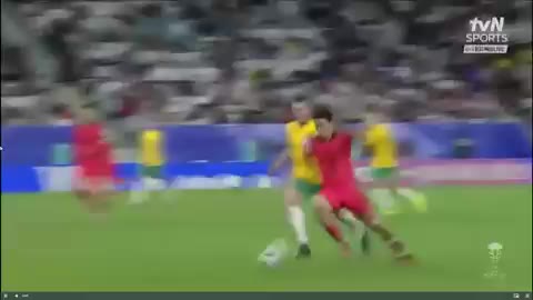 ㅋㅌㅊ 정승현 축구 아시안컵 잔디수영 몸개그 수비 미끄러짐 요르단전 웃긴