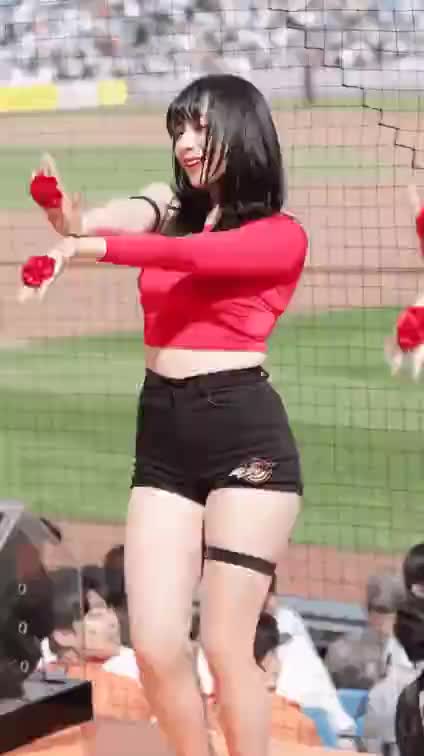 하지원 치어리더 움짤 치어 리더 KBO