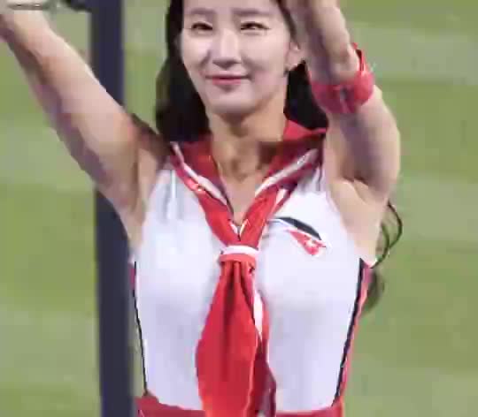 김진아 치어리더 움짤 치어 리더 KBO