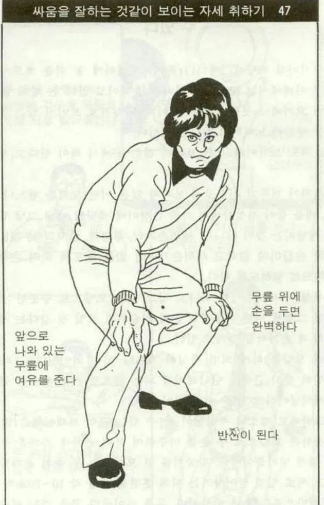 허세 싸움잘해보이는법 싸움잘하는자세
